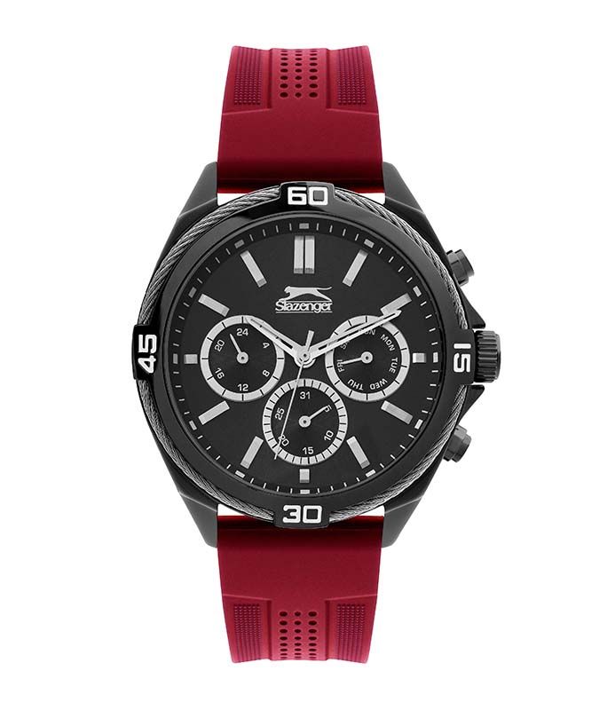 SLAZENGER Gents Red Silicone Strap SL.09.6356.2.04 SLAZENGER